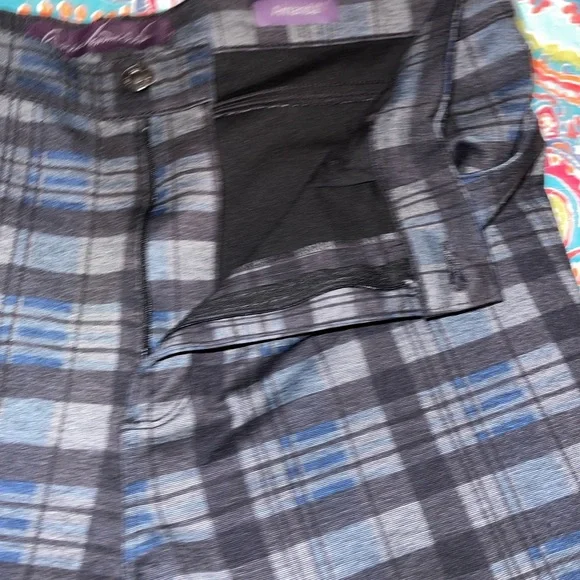 Plaid Pants in Blue and Black - Picture 3 of 5